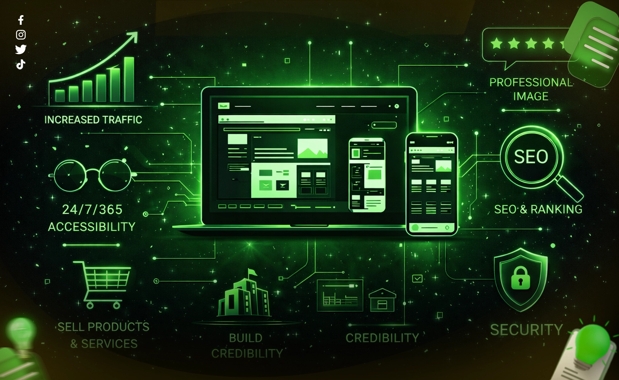 فوائد تصميم موقع الكتروني