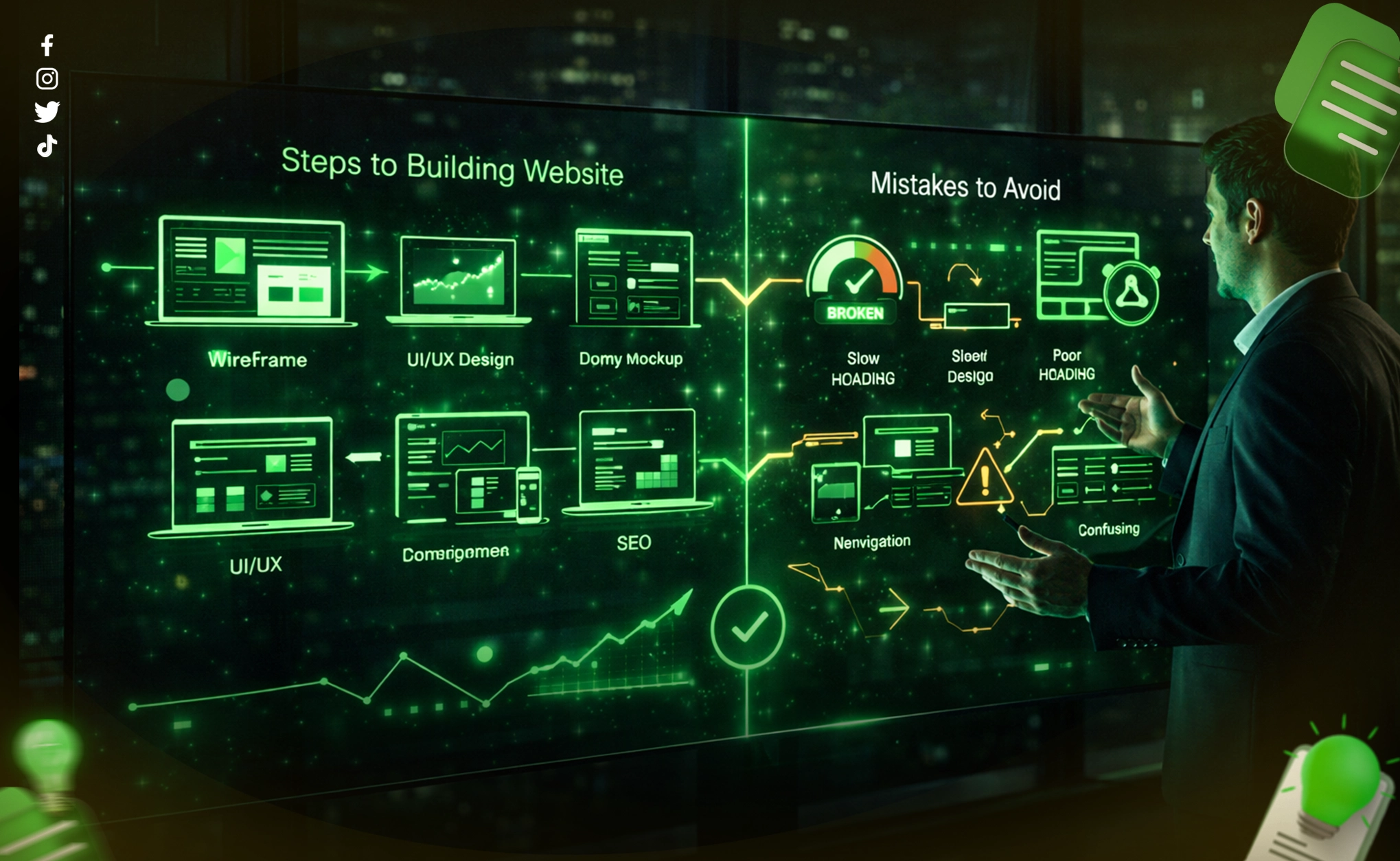 خطوات لتصميم موقعك الإلكتروني و6 أخطاء ابتعد عنها