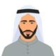 portrait-of-a-arab-man-with-a-beard-oriental-businessman-flat-illustration-cartoon-style-isolated-on-white-background-free-vector